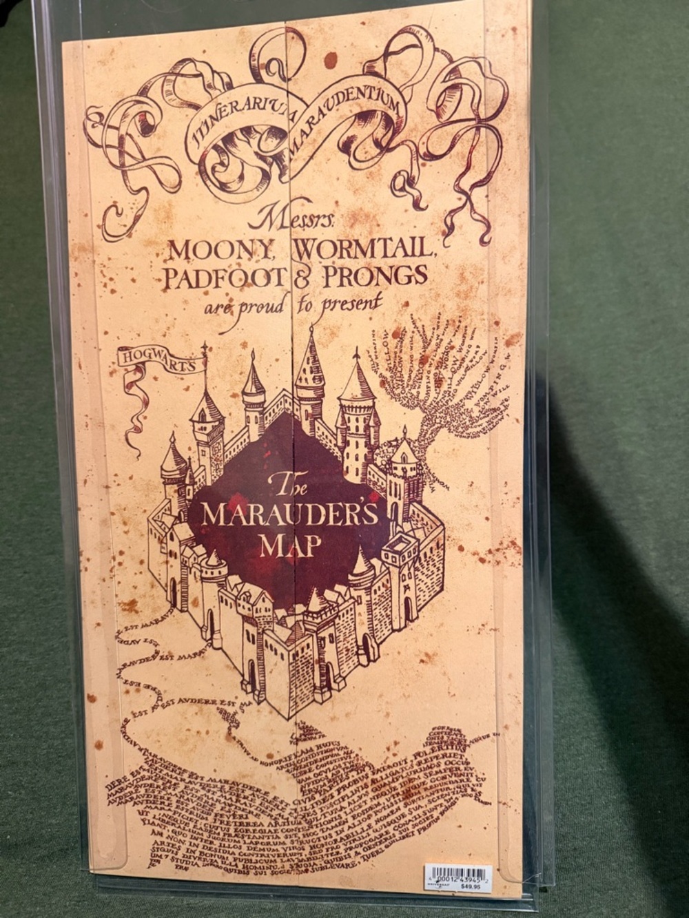 Harry Potter Marauder's Map replica prop